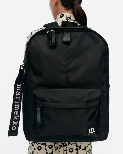 Zip Top Backpack Solid